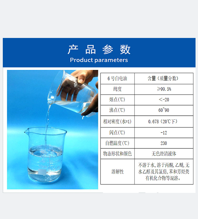 6號(hào)白電油的參數(shù)（寫文章）
